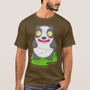 Panda Halloween Zombie T-Shirt