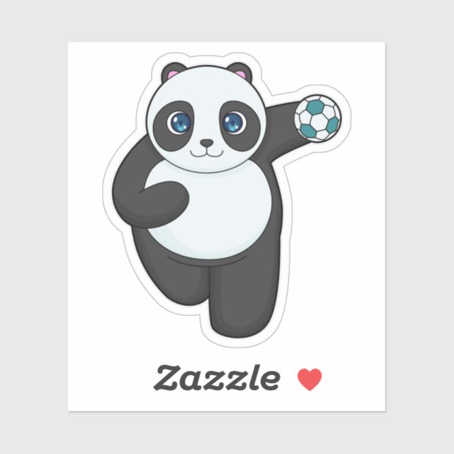 Panda Handball player Handball (Sheet)