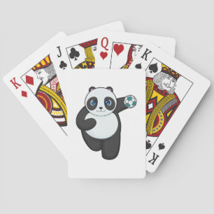 Panda Handball player Handball Playing Cards