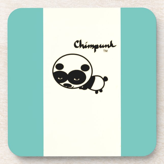 Panda Hard plastic coaster (Front)