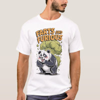Panda has Fun making Fart on a Black