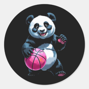 Panda Hoops - Cute Basketball Player Sticker