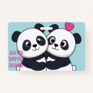 Panda Hug Budget Notebook – Cute Planner for Savin Badge