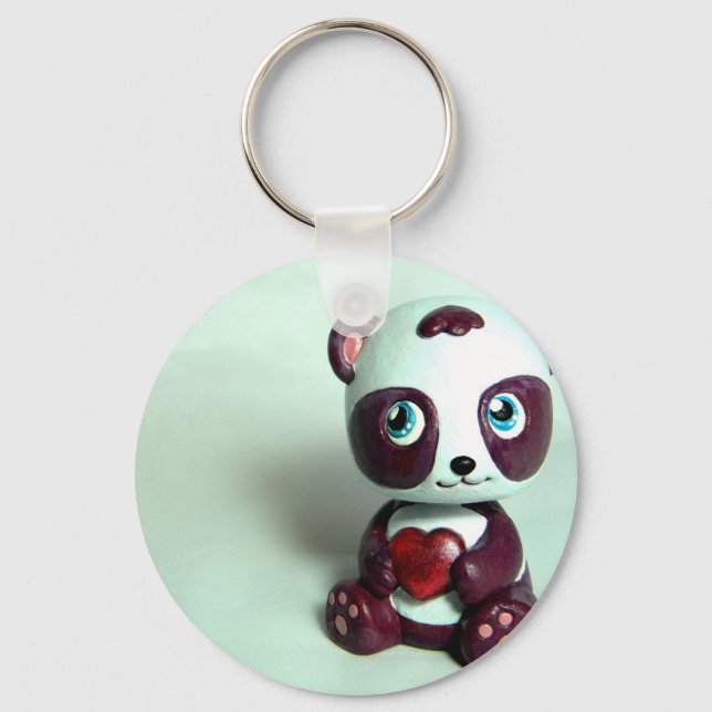 Panda Hug II Keychain (Front)