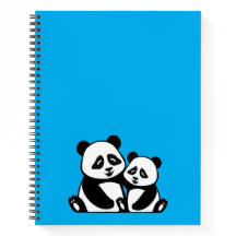 Panda Hugging Notebook
