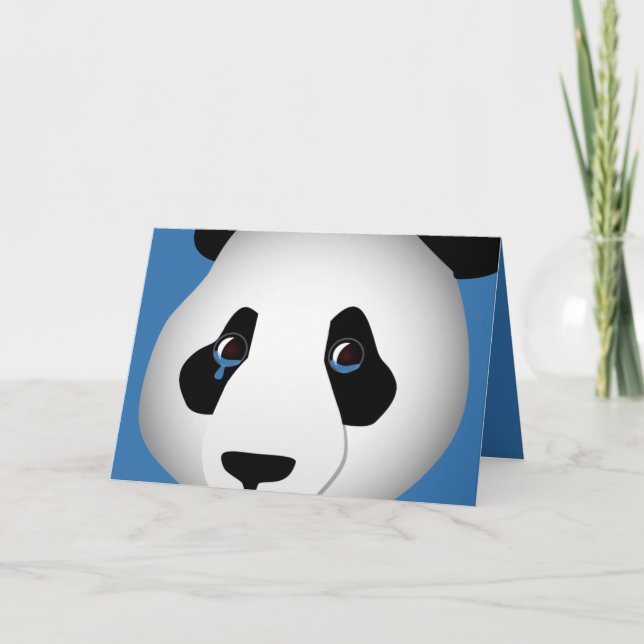 Panda I Miss You Greeting Card (Front)