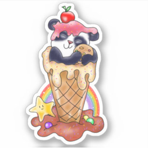 Panda Ice Cream Dessert