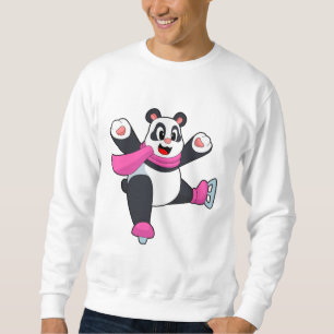 Panda Ice skating Ice skates Sweatshirt