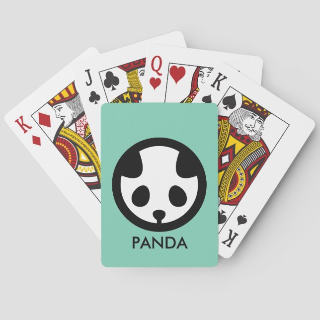 Panda in circle playing cards (Back)