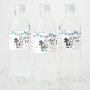 Panda in Top Hat   Panda Pop Water Bottle Labels