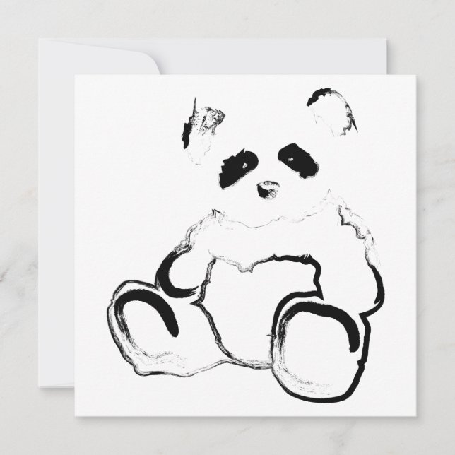 panda ink invitation (Front)
