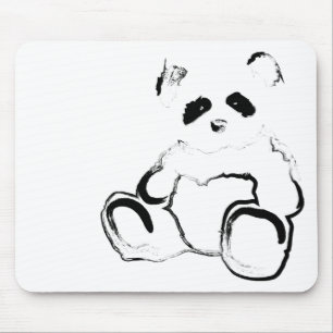 panda ink mouse pad