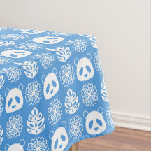 Panda Jungle Impressions on Blue