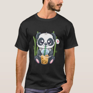 Panda Kawaii Anime Otaku Japanese Bubble Boba Tea T-Shirt