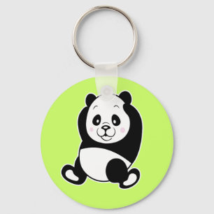 Panda keychain Green