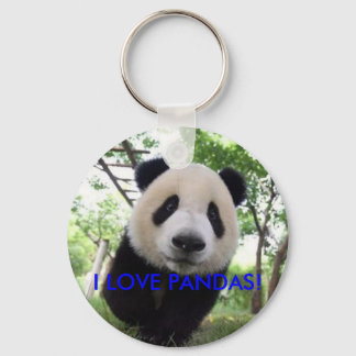 panda keychain, I LOVE PANDAS! Keychain