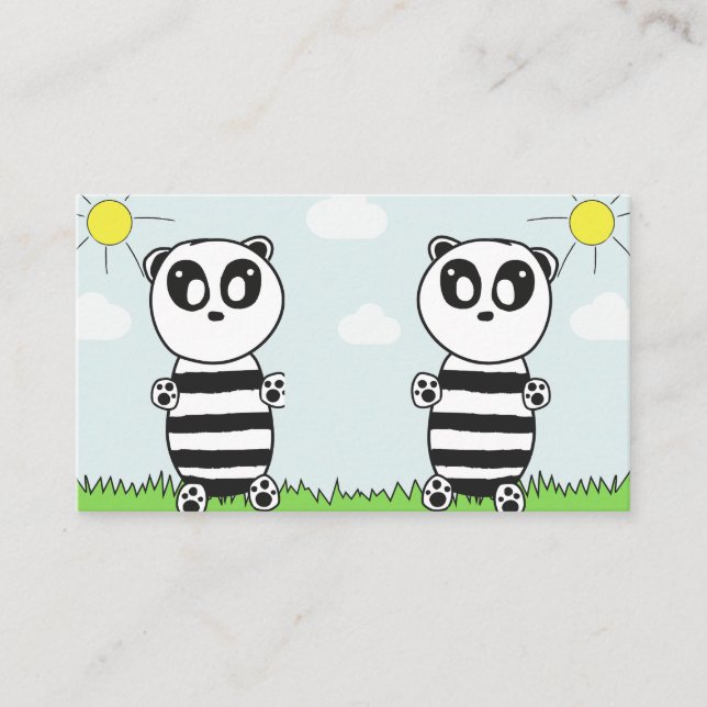 Panda Kids  Business Card (Front)