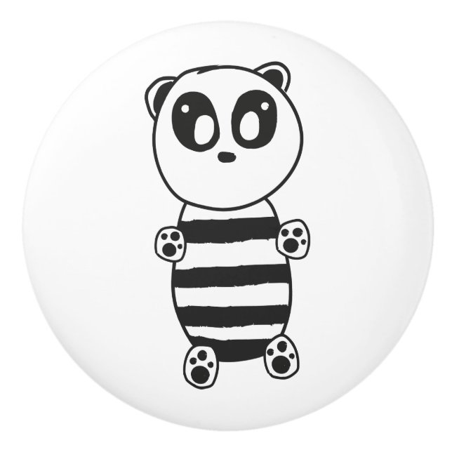 Panda Kids  Ceramic Knob (Front)