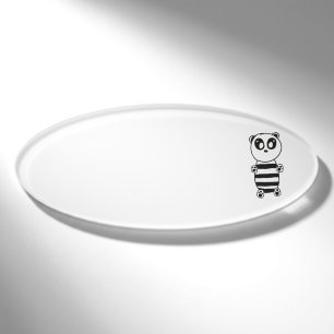 Panda Kids Name Tag