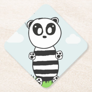 Panda Kids Paper Coaster