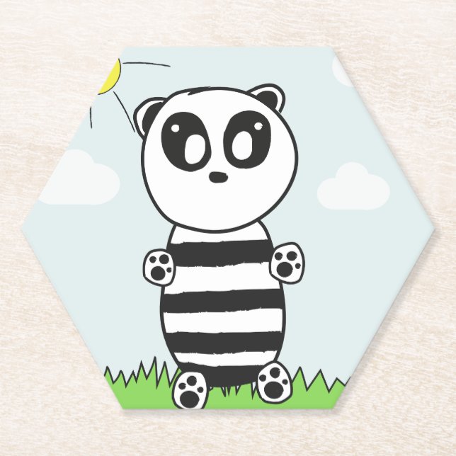 Panda Kids   Paper Coaster (Front)