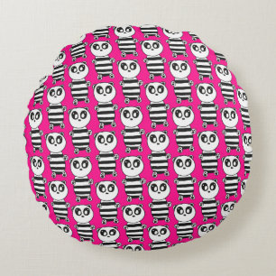 Panda Kids Round Pillow