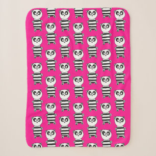 Panda Kids Sherpa Blanket