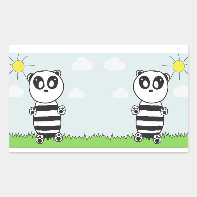 Panda Kids   Sticker (Front)