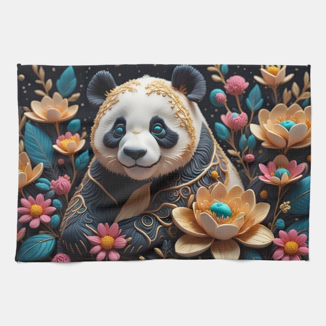 panda kitchen towel (Horizontal)