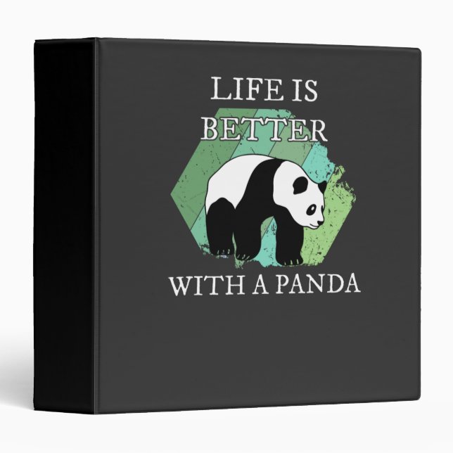 Panda - Life Is Better With A Panda Binder (Front/Spine)