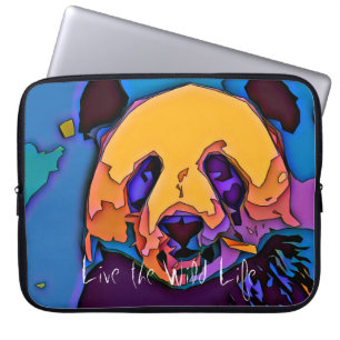Panda - Live the Wild Life / Laptop Sleeve