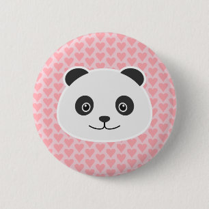 Panda Love 2 Inch Round Button