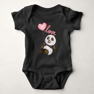 Panda Love Baby Bodysuit