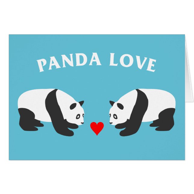 Panda Love (Bleu) (Devant horizontal)