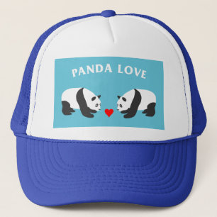 Panda Love (Blue) Trucker Hat
