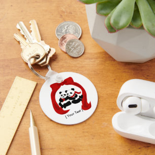 Panda Love Keychain