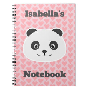 Panda love notebook