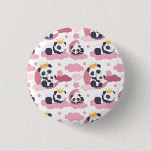 Panda Lover   I Am Nicknamed As Panda 1 Inch Round Button