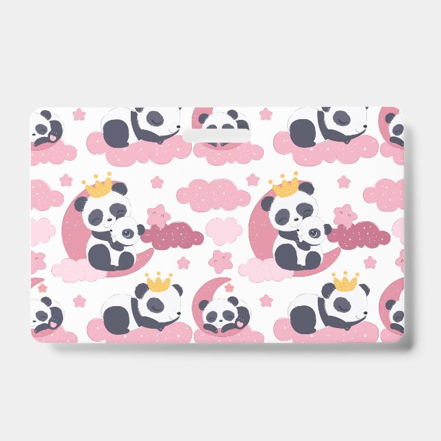Panda Lover | I Am Nicknamed As Panda Badge (Front)
