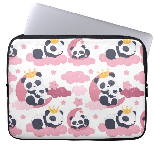 Panda Lover | I Am Nicknamed As Panda Laptop Sleeve (Front)