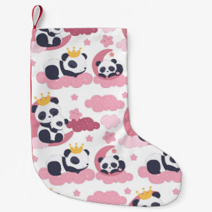 Panda Lover I Am Nicknamed As Panda Small Christmas Stocking