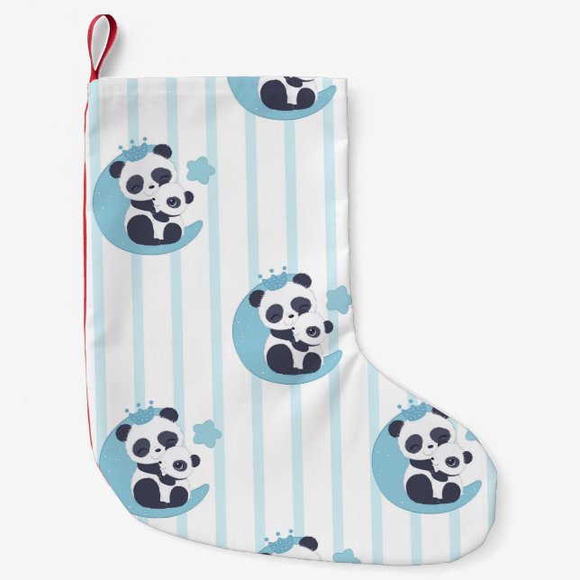 Panda Lover | Life Is Better With A Panda Small Christmas Stocking (Front)