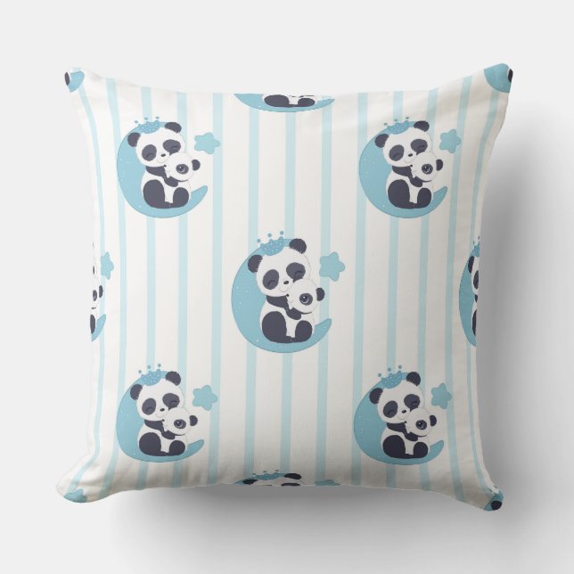 Panda Lover | Life Is Better With A Panda Throw Pillow (Front)