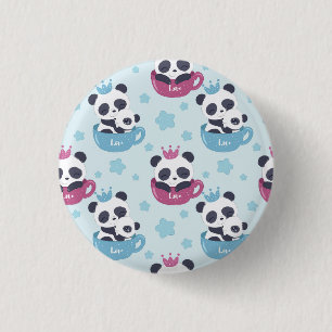Panda Lover   The Panda Is A Nasty Animal 1 Inch Round Button