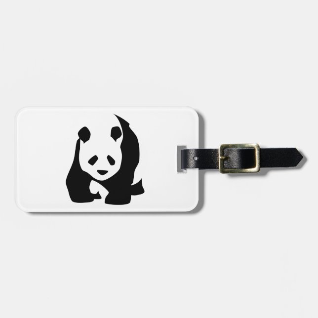 Panda Luggage Tag (Front Horizontal)