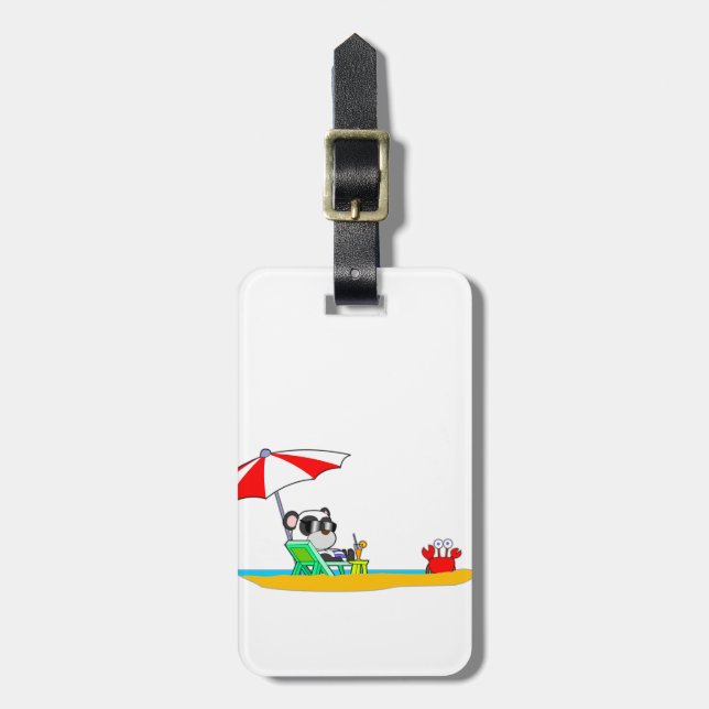 Panda Luggage Tag (Front Vertical)
