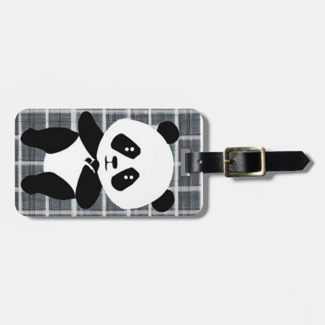 Panda Luggage Tage Tag (Front Horizontal)