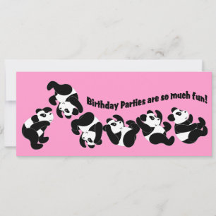 Panda Mania Invitation