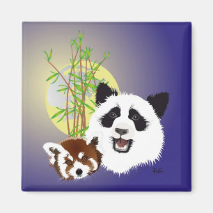 Panda Meeting Magnet
