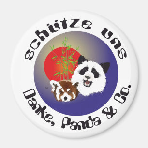 Panda Meeting Magnet